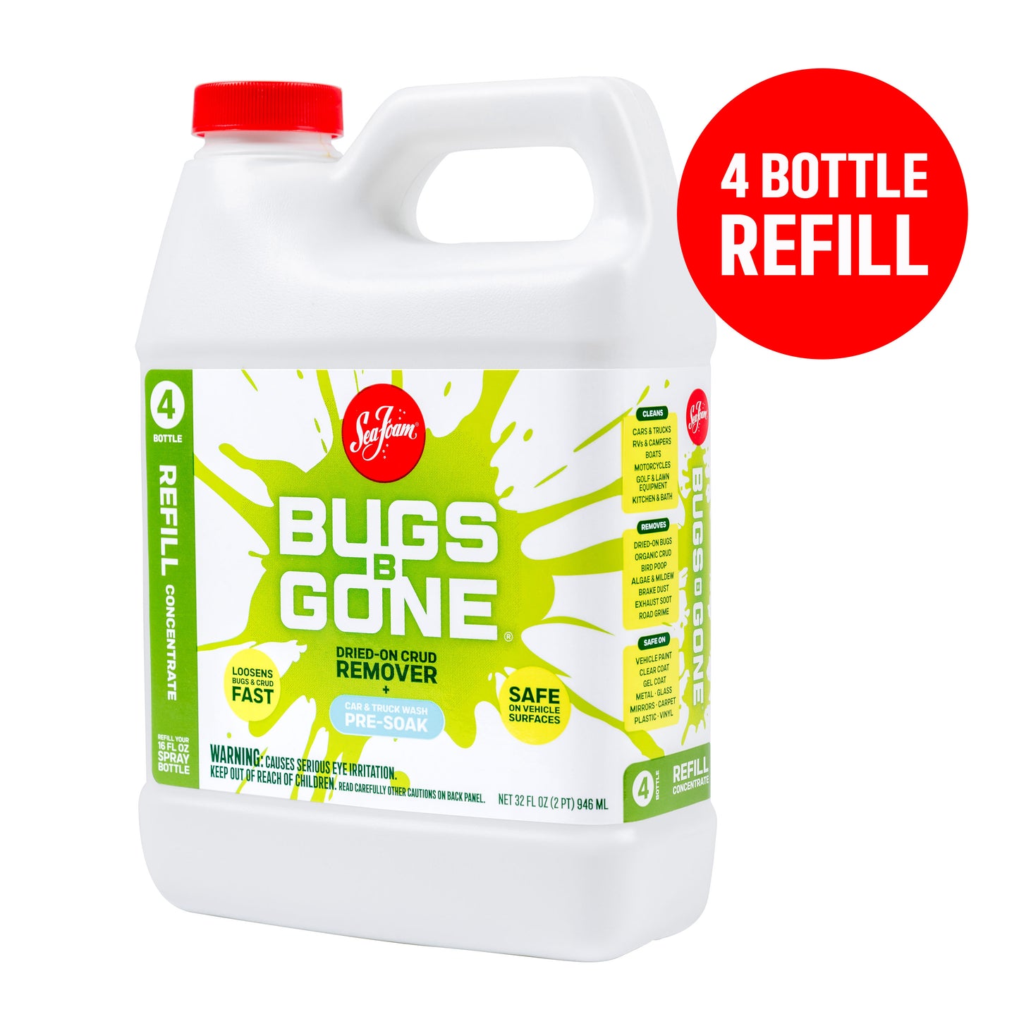 Bugs 'B' Gone Windshield Washer Concentrate Sea Foam